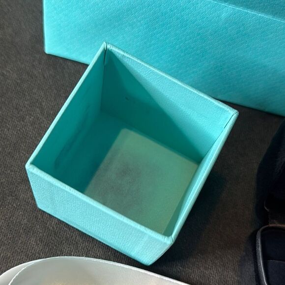Tiffany & Co. Suede Ring Box with Blue Gift Box Blue Gift Bag and White Ribbon - Picture 12 of 12